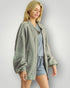 Dusty Blue Zip Jacket