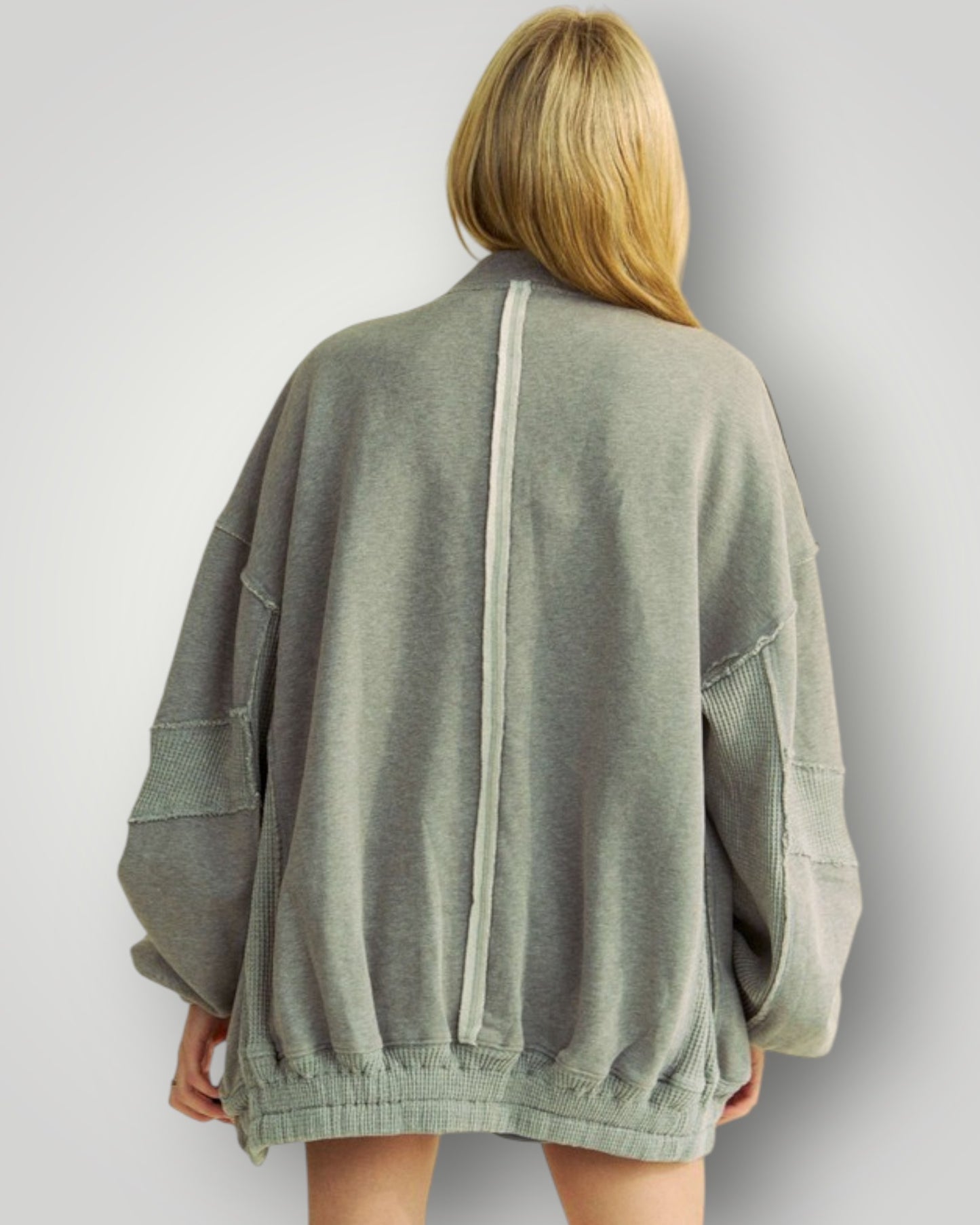 Dusty Blue Zip Jacket