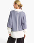 Denim Blue Layered Button-Front Shirt