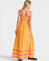 Yellow & Pink Floral Maxi Dress