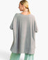 Gray Oversized Dolman-Sleeve Sweater