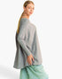 Gray Oversized Dolman-Sleeve Sweater