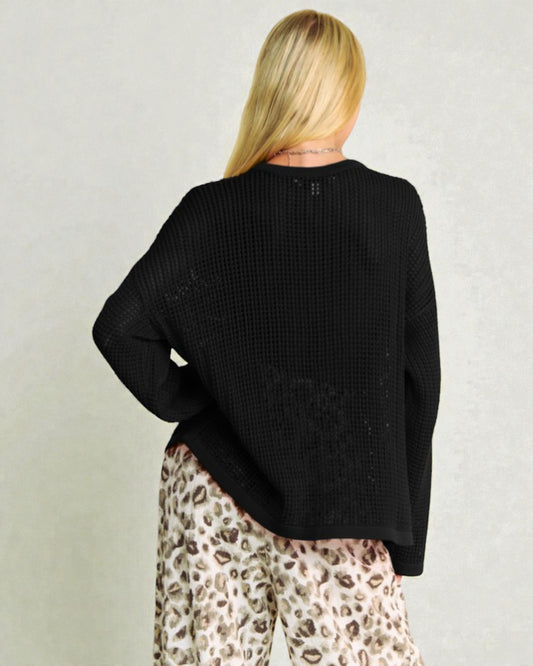 Black Star Knit Sweater