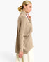 Khaki Oversized Turtleneck Sweater