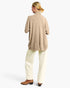 Khaki Oversized Turtleneck Sweater