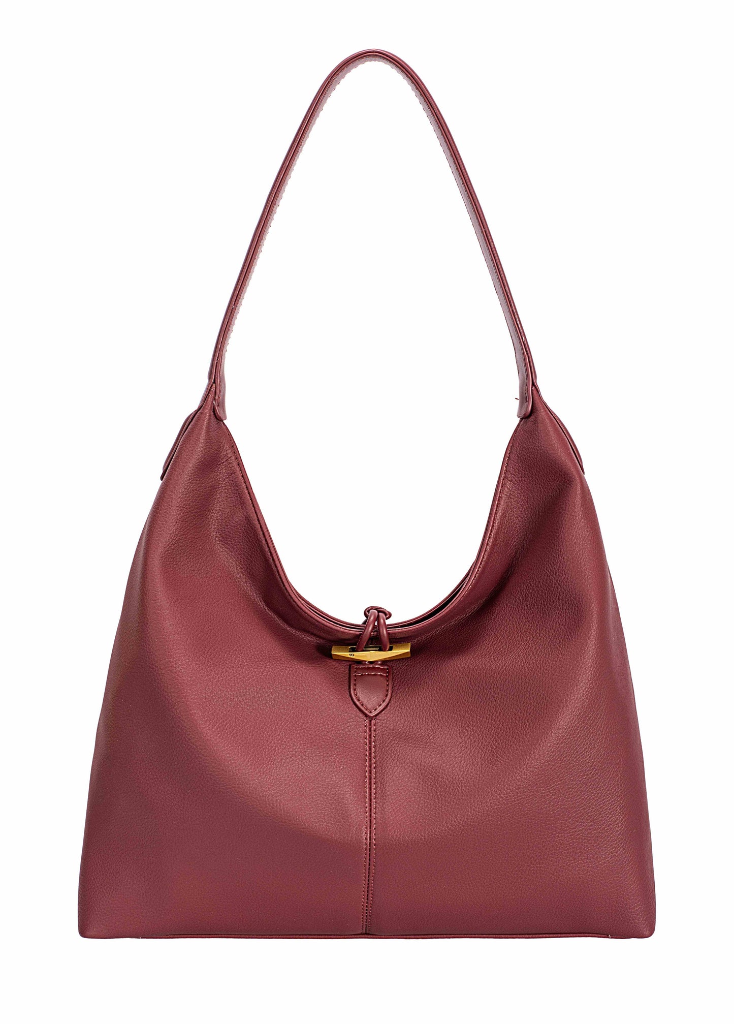 Vegan Leather Hobo Shoulder Bag