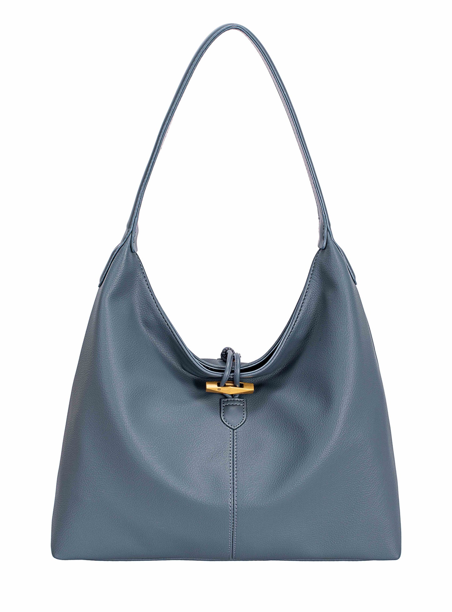 Vegan Leather Hobo Shoulder Bag