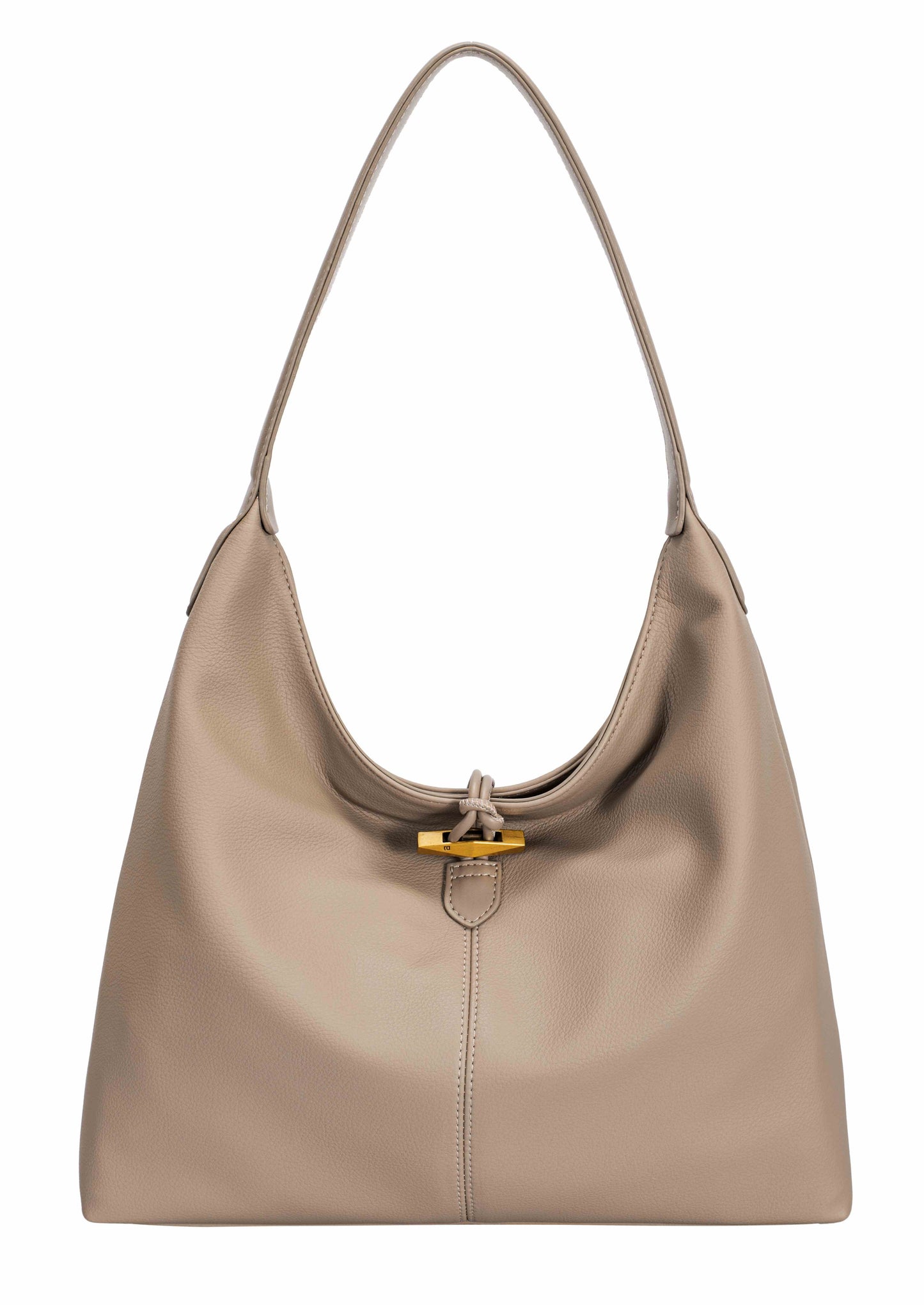 Vegan Leather Hobo Shoulder Bag
