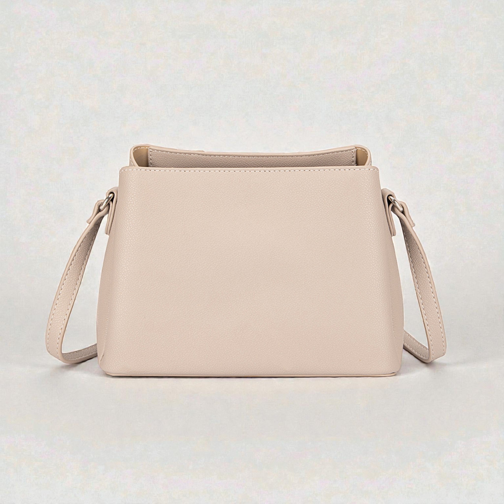 Textured Vegan Leather Crossbody Shoulder Bag