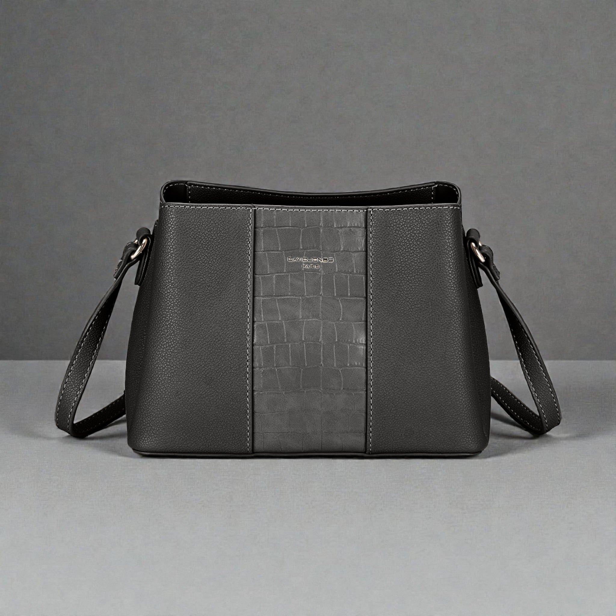 Textured Vegan Leather Crossbody Shoulder Bag