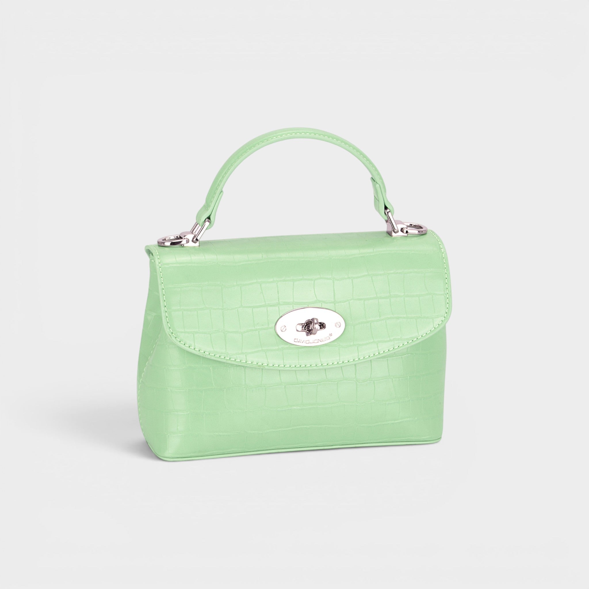 Bolso de mano de piel vegana texturizada