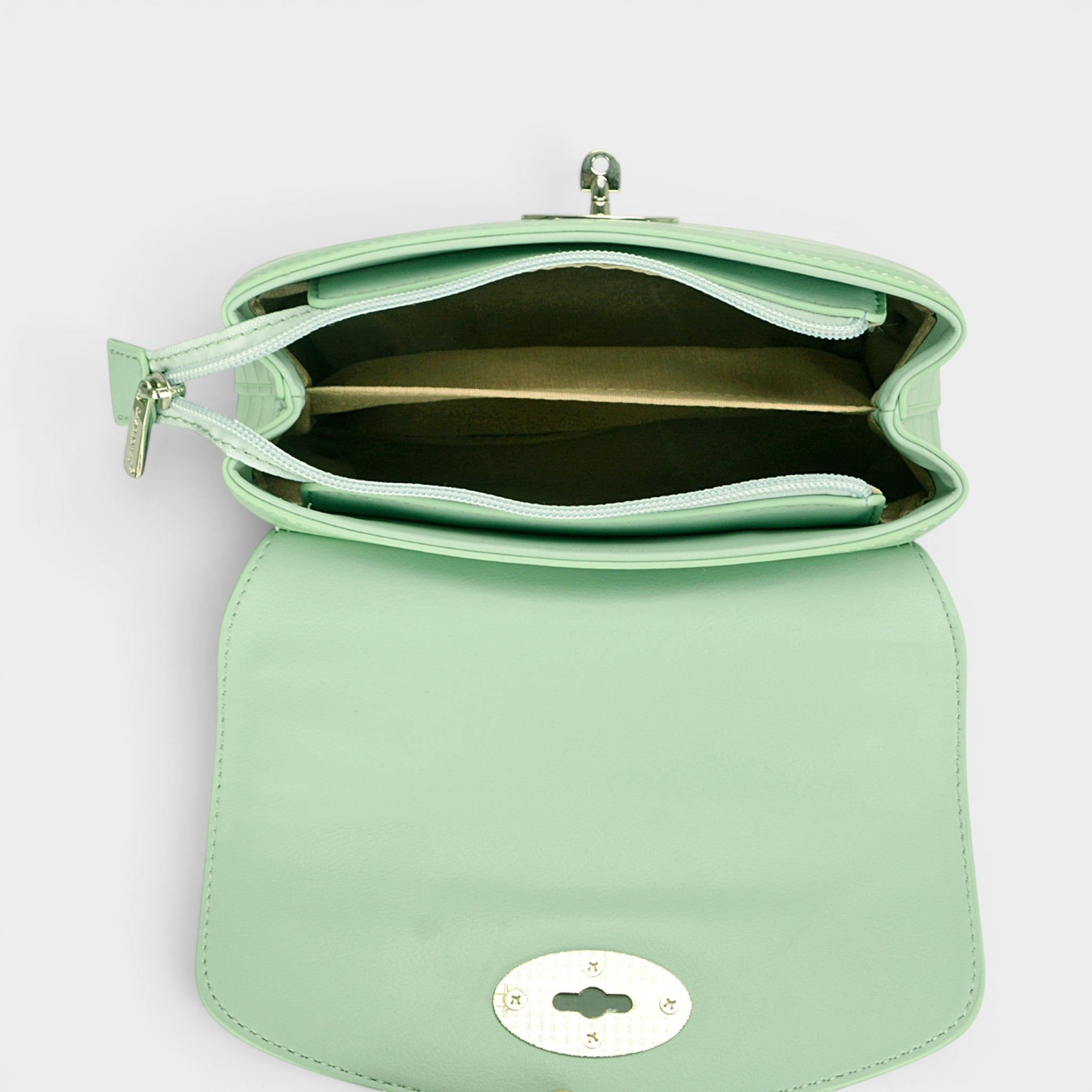 Bolso de mano de piel vegana texturizada