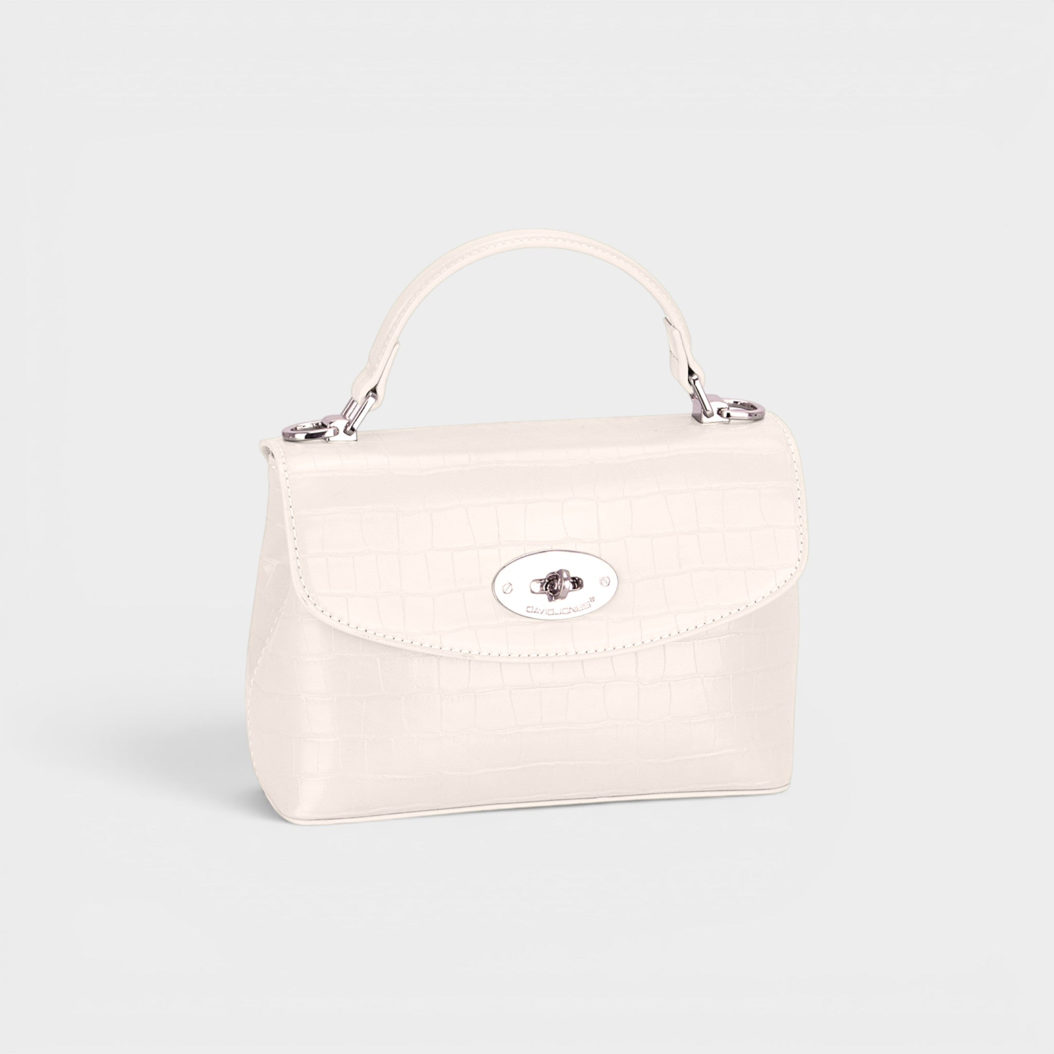 Bolso de mano de piel vegana texturizada