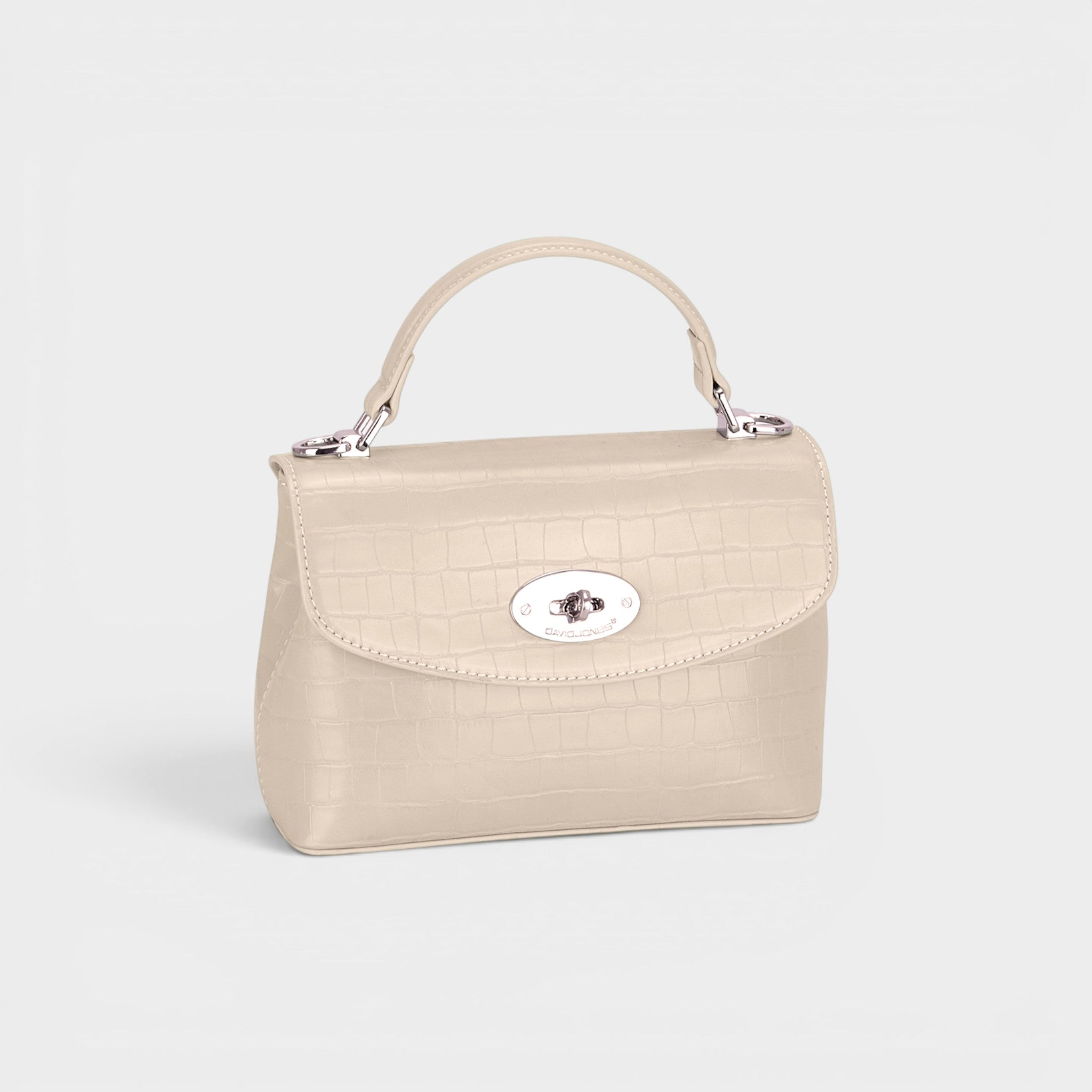 Bolso de mano de piel vegana texturizada