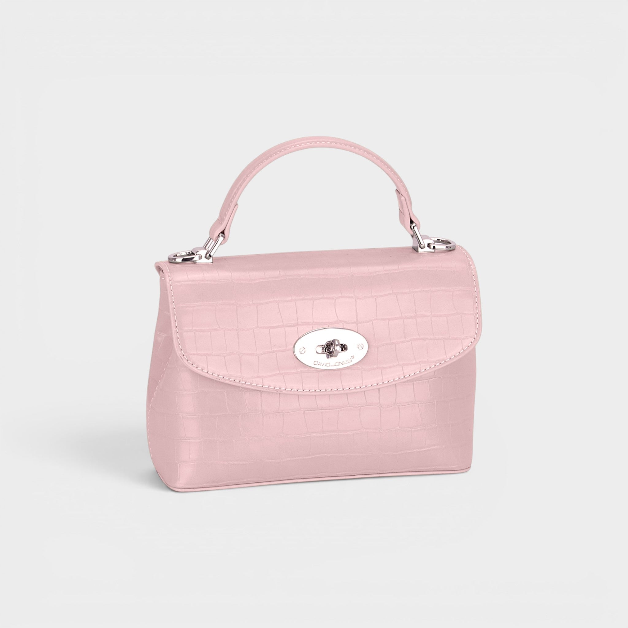 Bolso de mano de piel vegana texturizada