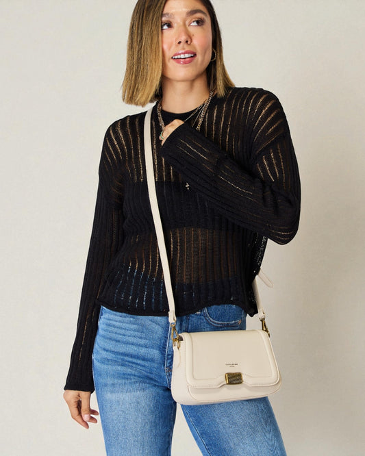 Vegan Leather Crossbody Bag