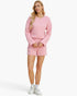Quilted Long-Sleeve Top & Shorts Set