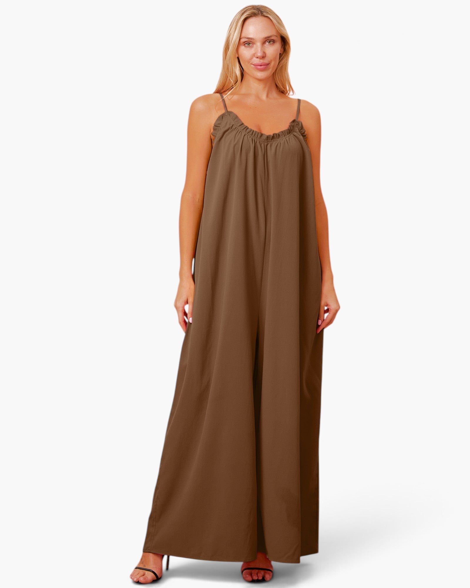 Wide-Leg Tie-Back Jumpsuit