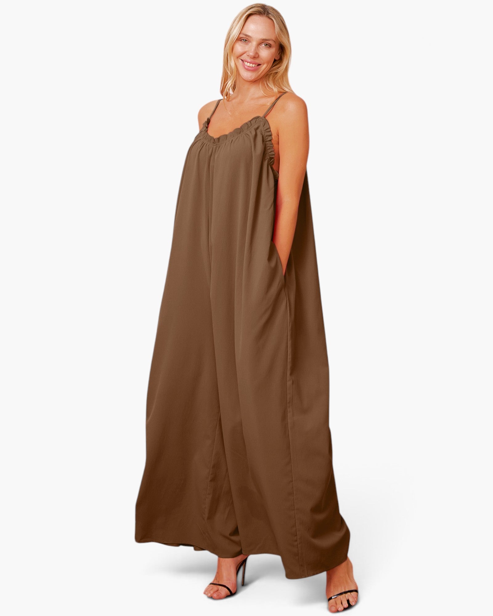 Wide-Leg Tie-Back Jumpsuit