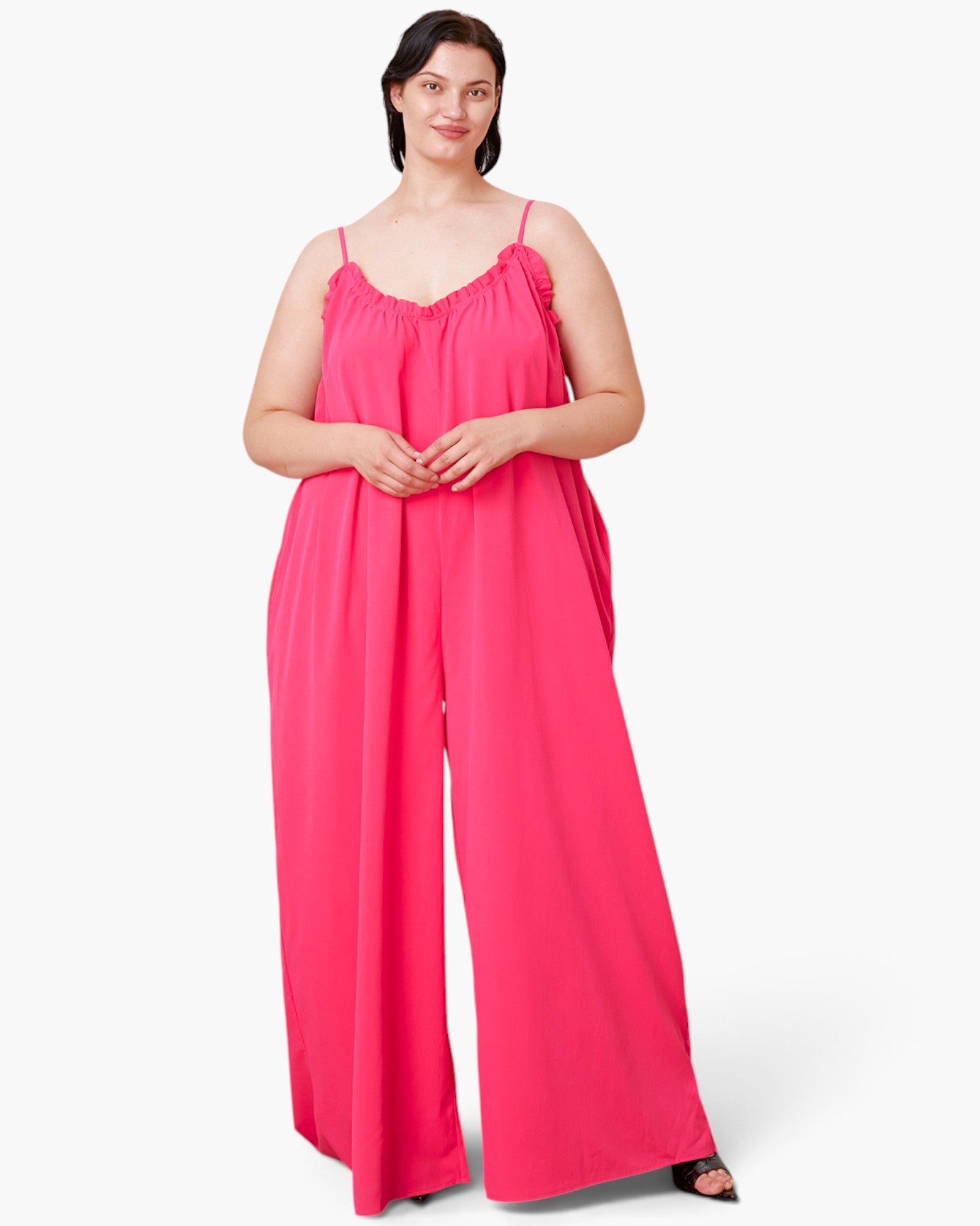 Wide-Leg Tie-Back Jumpsuit
