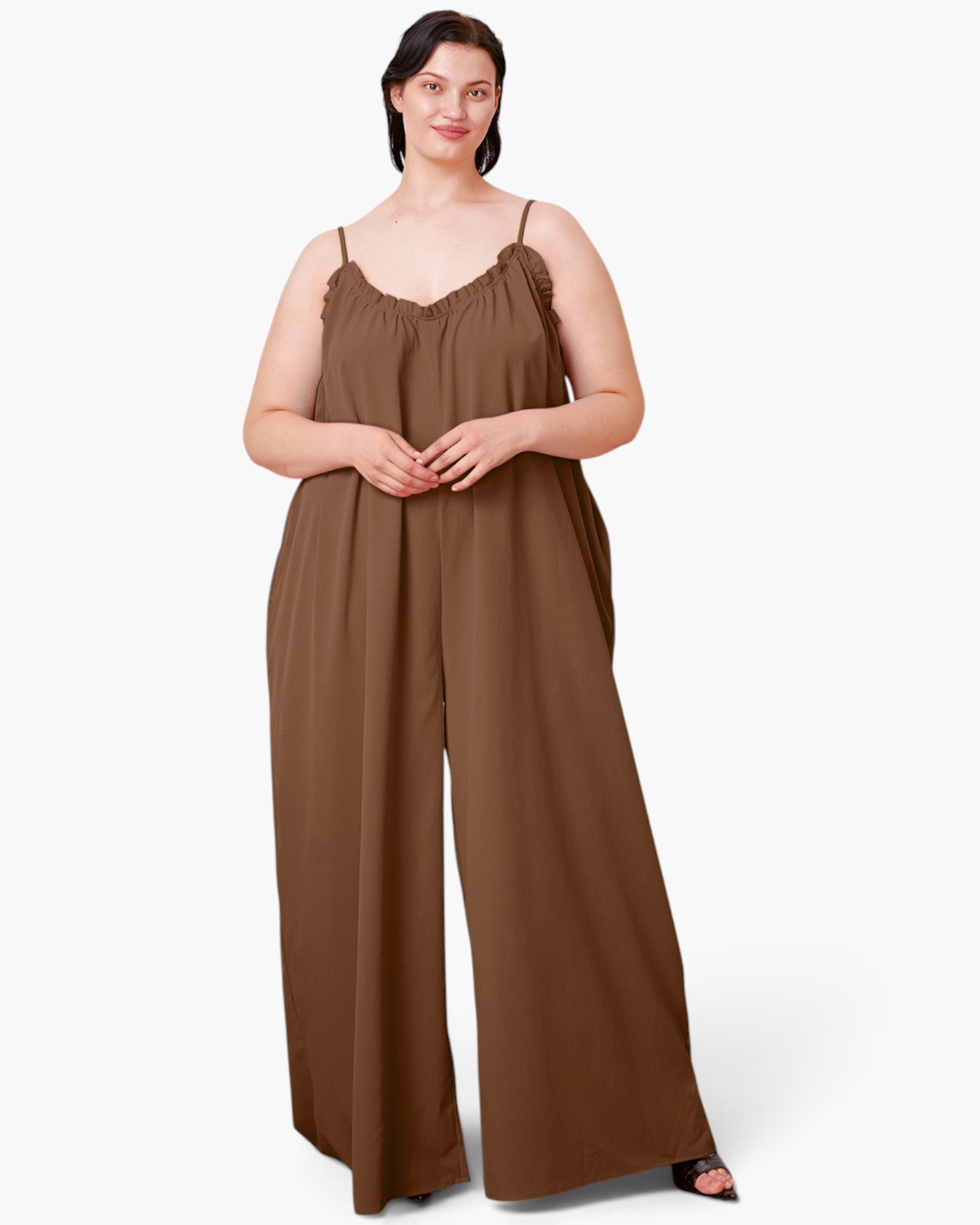 Wide-Leg Tie-Back Jumpsuit