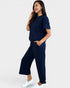 Textured Wide-Leg Lounge Set