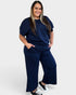 Textured Wide-Leg Lounge Set