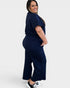 Textured Wide-Leg Lounge Set