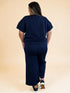 Ensemble haut et pantalon texturé à manches courtes