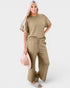 Textured Wide-Leg Lounge Set