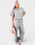 Textured Wide-Leg Lounge Set