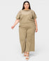 Textured Wide-Leg Lounge Set
