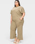 Textured Wide-Leg Lounge Set