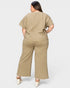 Textured Wide-Leg Lounge Set
