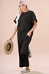 Ensemble haut et pantalon texturé à manches courtes