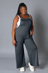 Wide-Leg Pocket Overalls