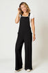 Wide-Leg Pocket Overalls