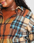 Rust & Teal Plaid Button Down Shirt