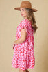Tiered Ruffle Sleeve Mini Dress