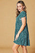 Tiered Ruffle Sleeve Mini Dress