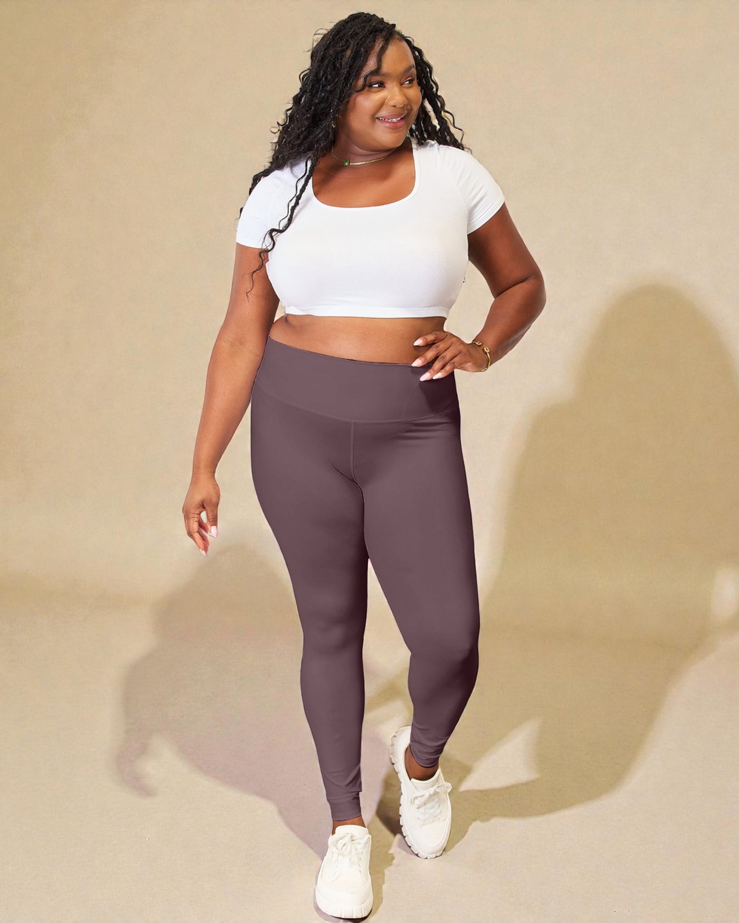 Leggings deportivos con cintura ancha