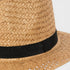 Sombrero para el sol de paja con tejido de canasta