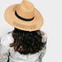 Sombrero para el sol de paja con tejido de canasta
