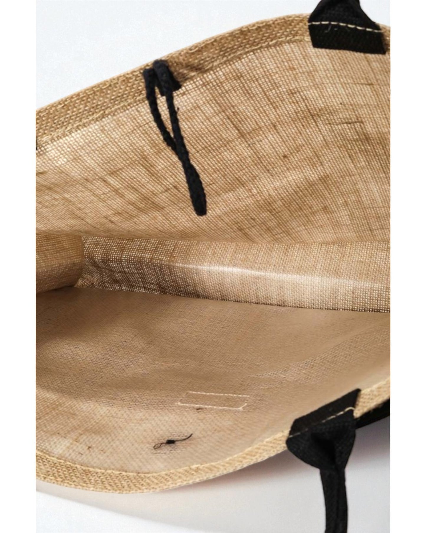 Bonjour week-end sac fourre-tout en toile de jute