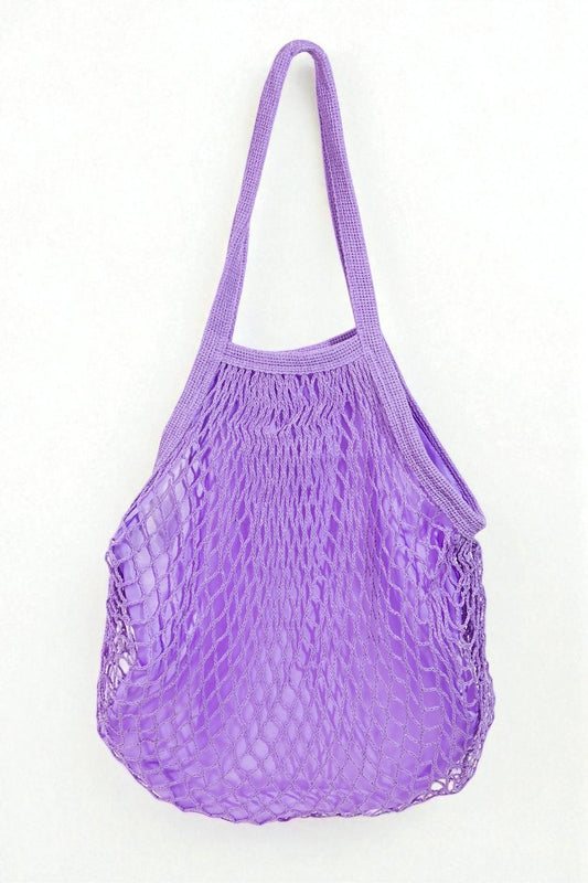 Lavender Net Market Tote Bag