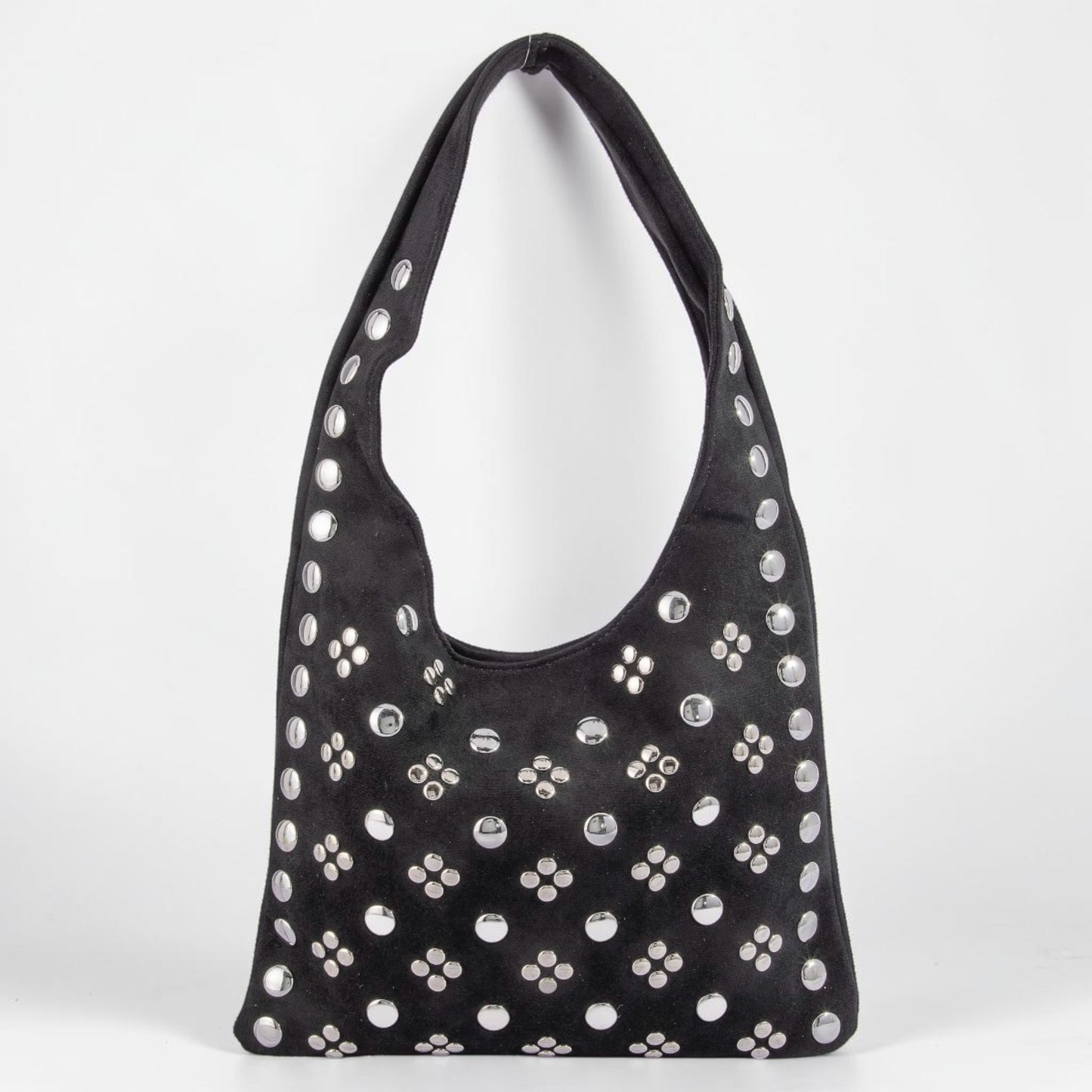 Studded Slouch Shoulder Bag
