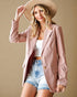 Blush Corduroy Blazer