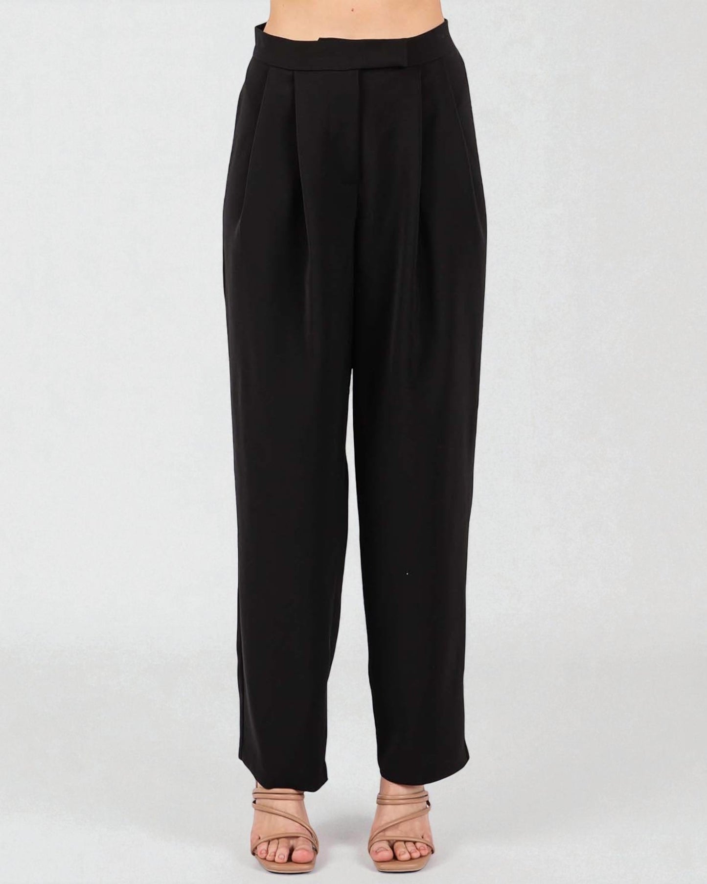 Black pants on a white background