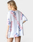 Off White Americana Print Dolman Sleeve Top