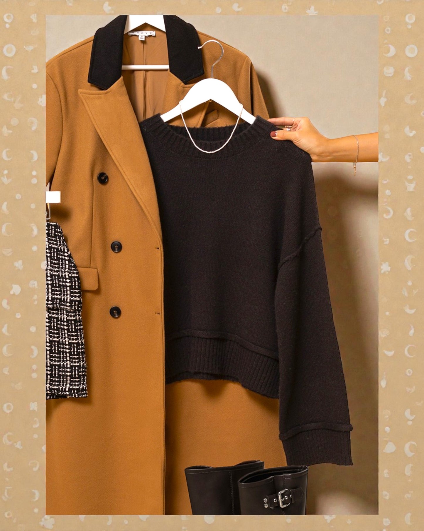 Black Classic Knit Sweater